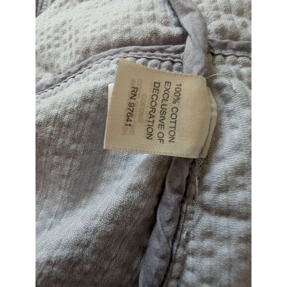 J.Jill Womens 3X Quartz Blue Corduroy Button-Up Jacket With Ruffle Trim NWT - Picture 6 of 8